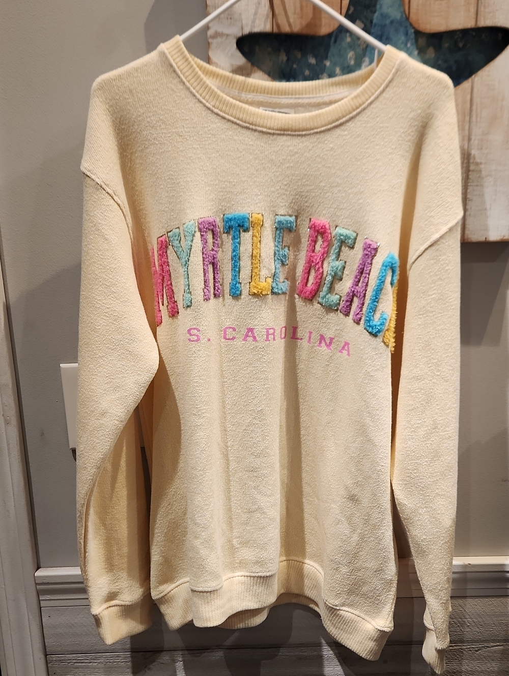 NWT Pacific & Co. Myrtle Beach S. Carolina Women's Sz M Soft Sweatshirt